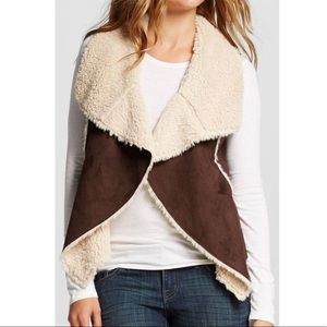 INC Faux Fur Sherpa Vest from Macy’s